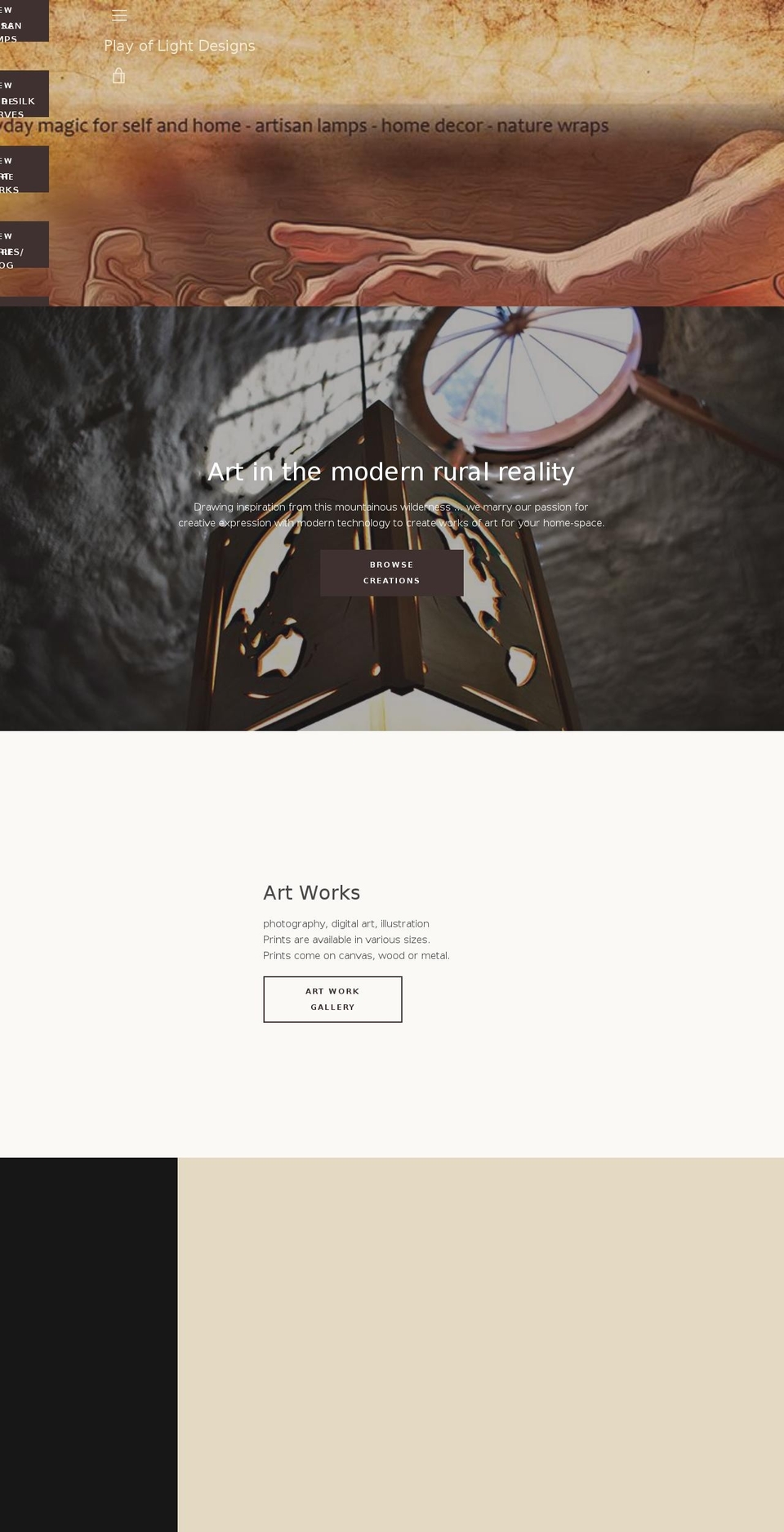 playoflightdesigns.com — Shopify storefront screenshot