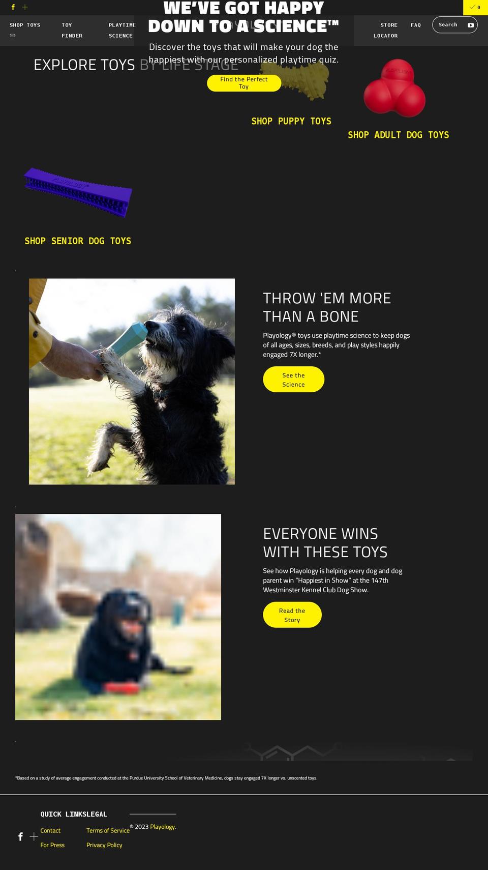 playologypets.com shopify website screenshot