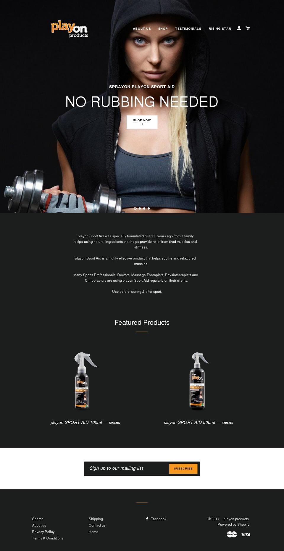 playonproducts.com shopify website screenshot