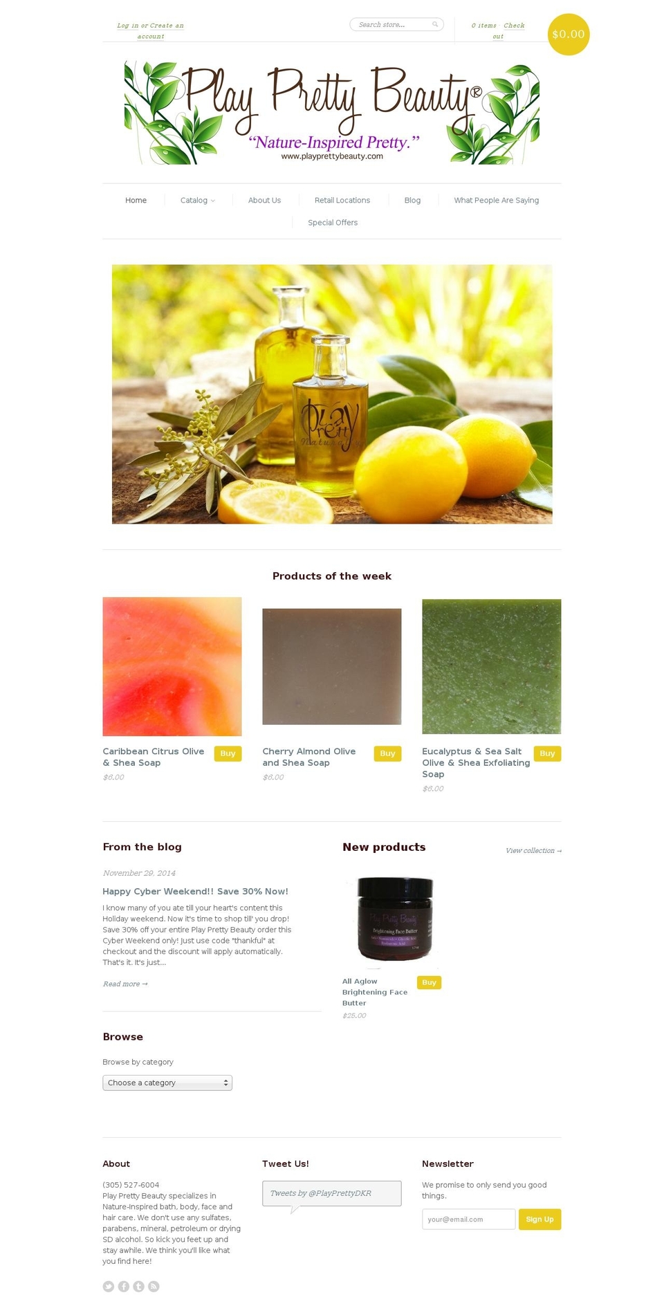 playprettybeauty.com shopify website screenshot