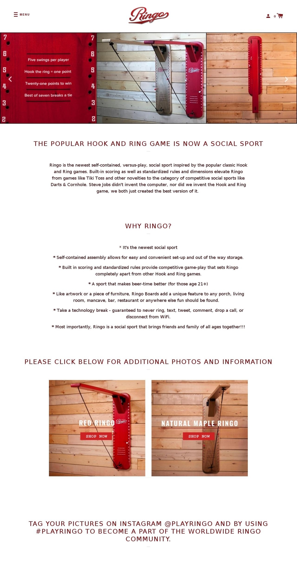 playringo.com shopify website screenshot