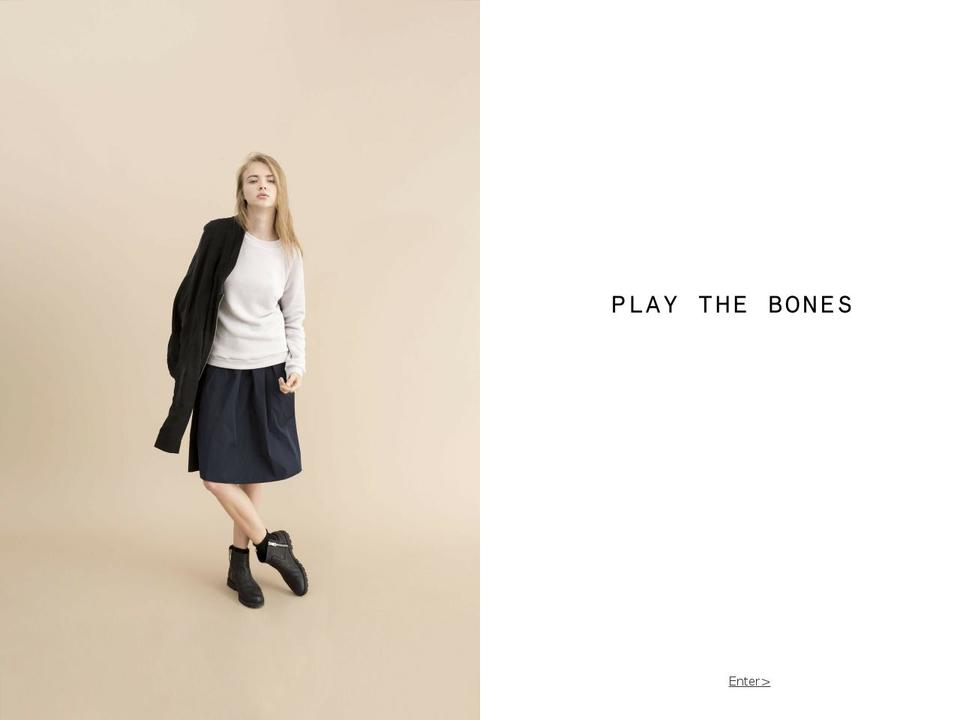 playthebones.com shopify website screenshot