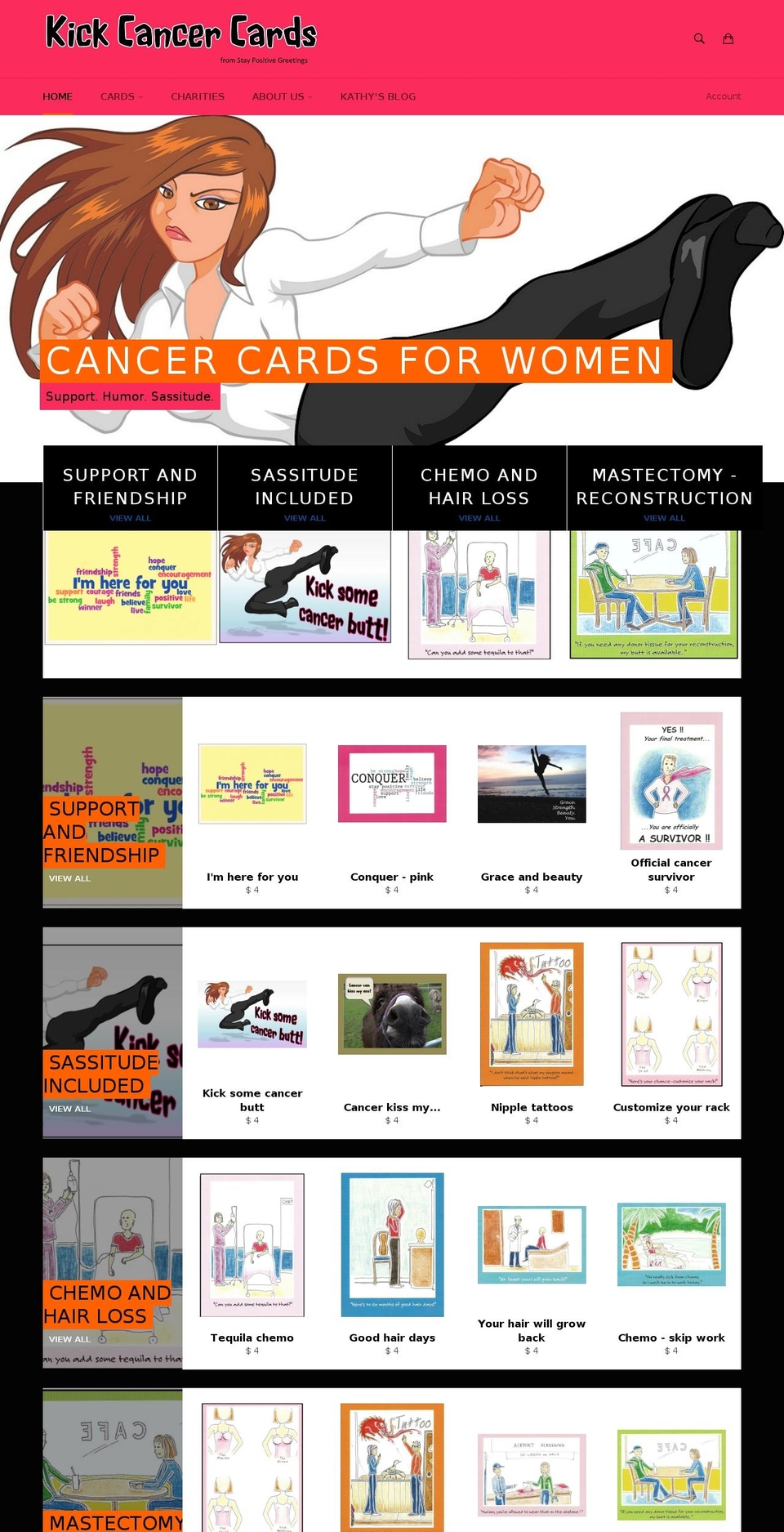 playthecancercard.com shopify website screenshot