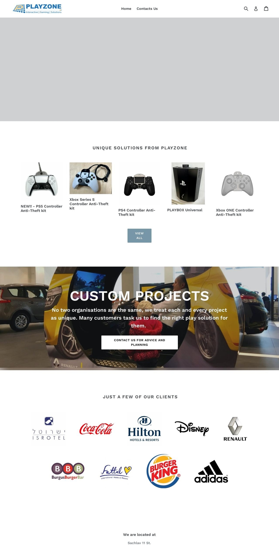 playzonepro.com — Shopify storefront screenshot