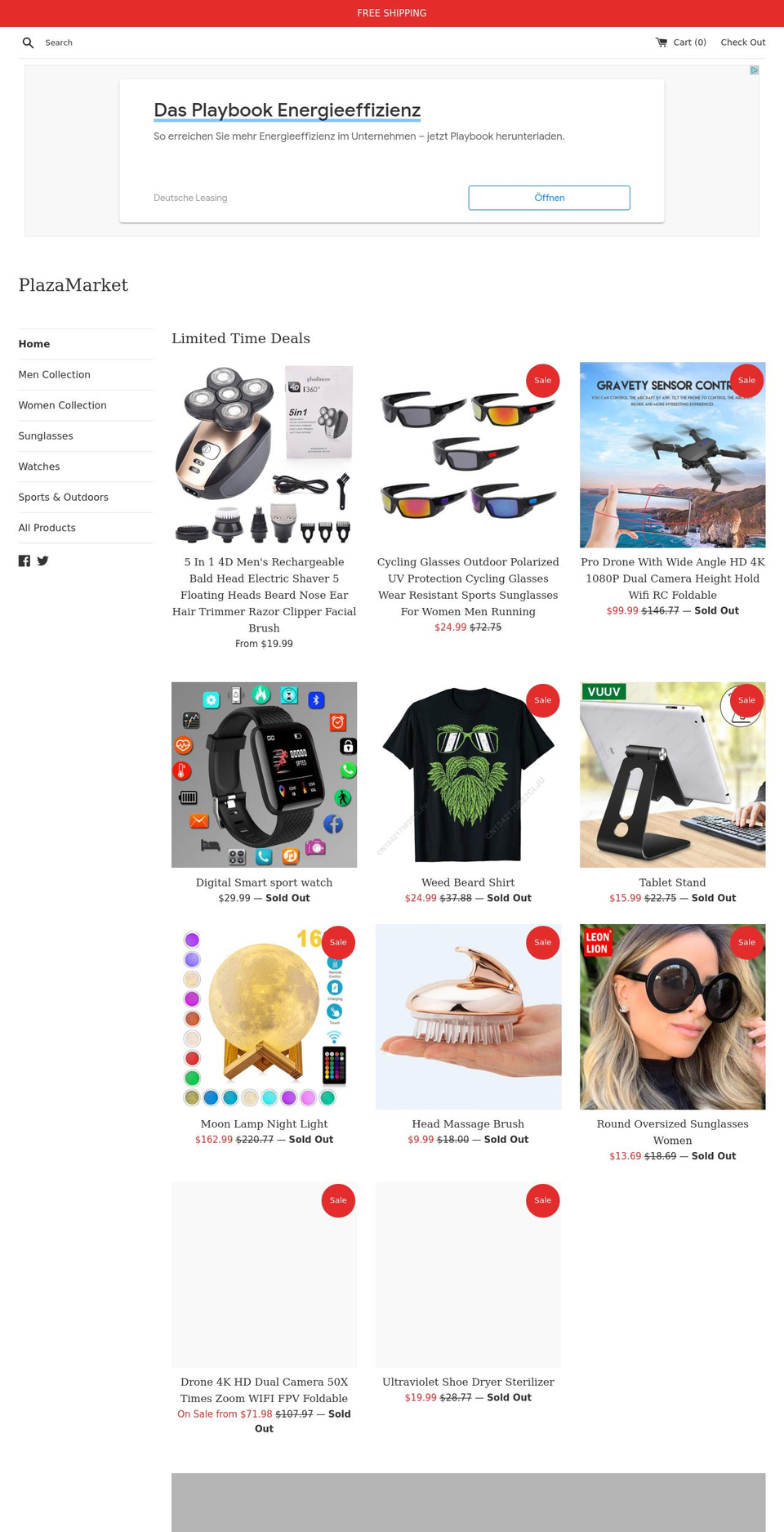 plazamarket.com shopify website screenshot