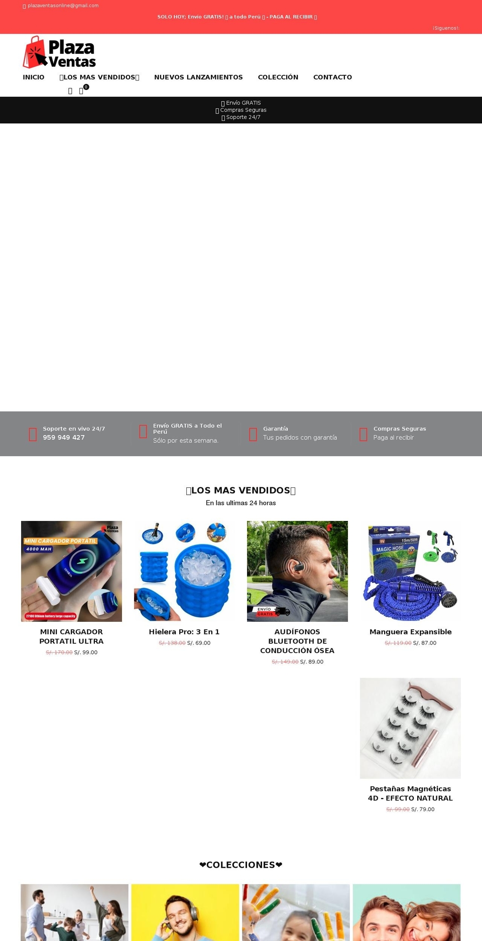 plazaventas.com shopify website screenshot