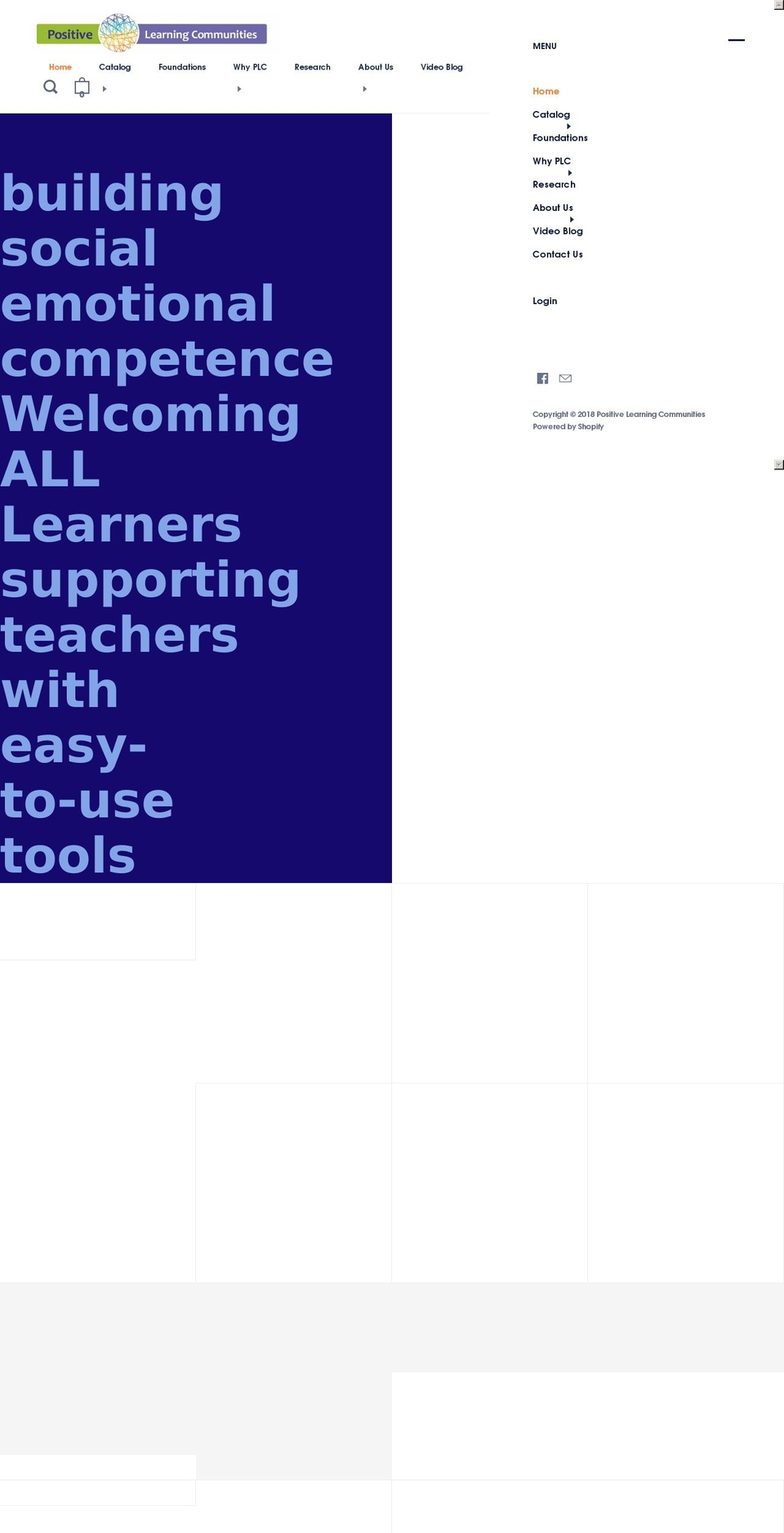 plcsocial.com — Shopify storefront screenshot