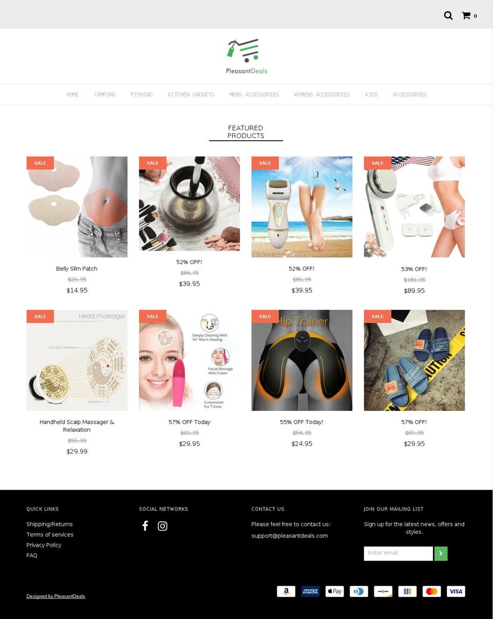 pleasantdeals.com — Shopify storefront screenshot