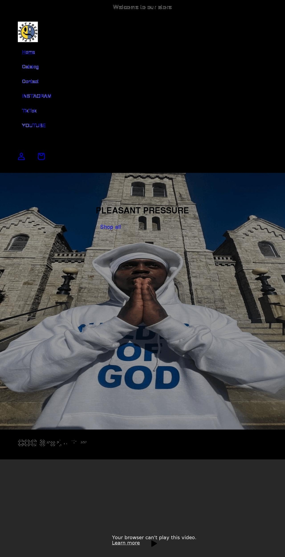 pleasantpressure1311.com shopify website screenshot