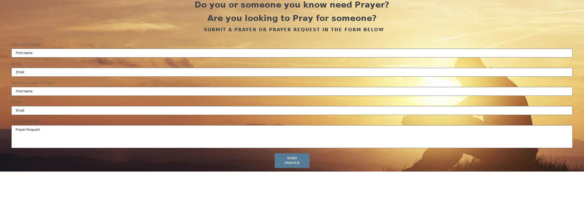 pleaseprayfor.us shopify website screenshot