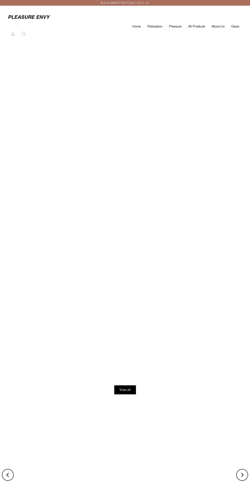 pleasureenvy.com shopify website screenshot