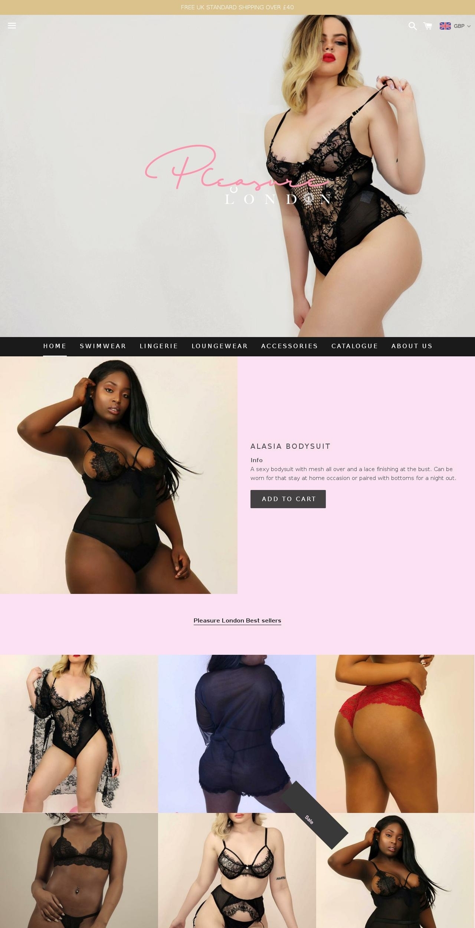 pleasurelondon.com — Shopify storefront screenshot