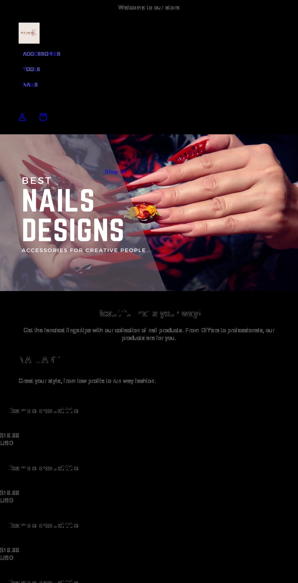 pleasurerose.com shopify website screenshot