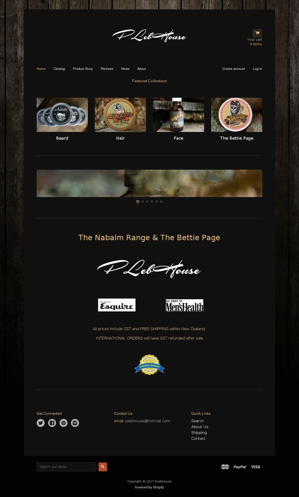 plebhouse.com shopify website screenshot