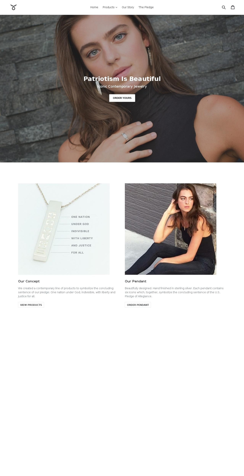 pledgejewelry.com — Shopify storefront screenshot