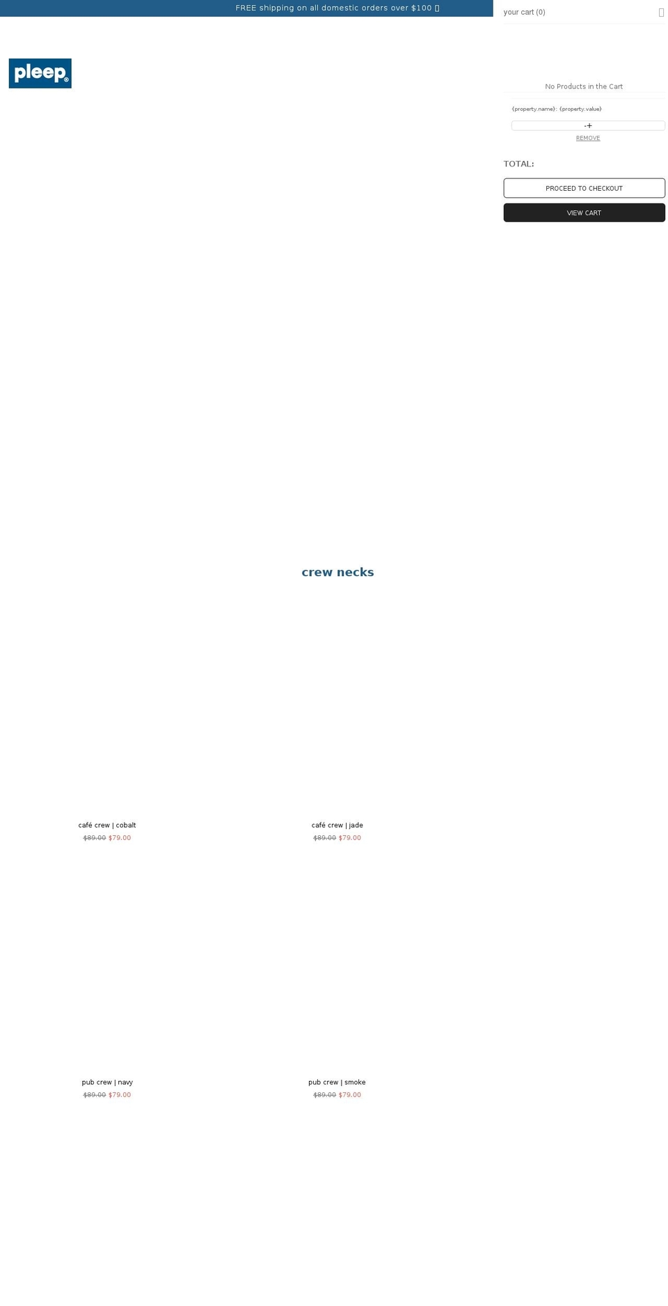 pleepleus.com shopify website screenshot
