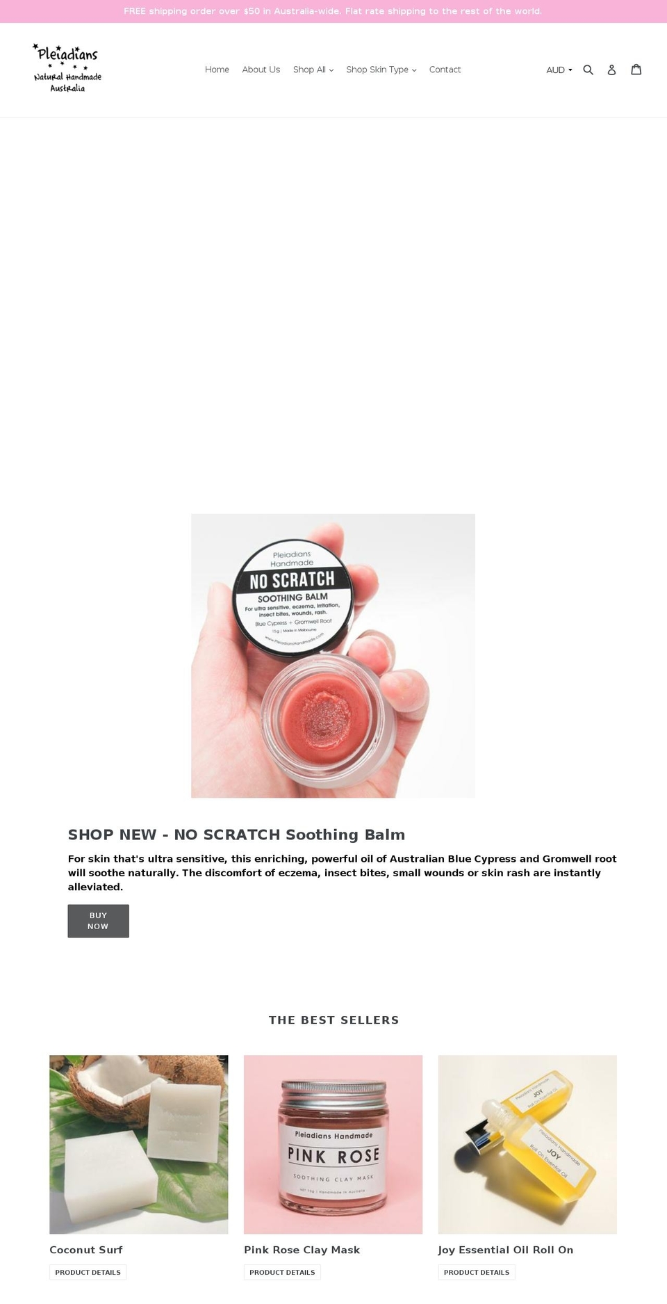 pleiadianshandmade.com shopify website screenshot