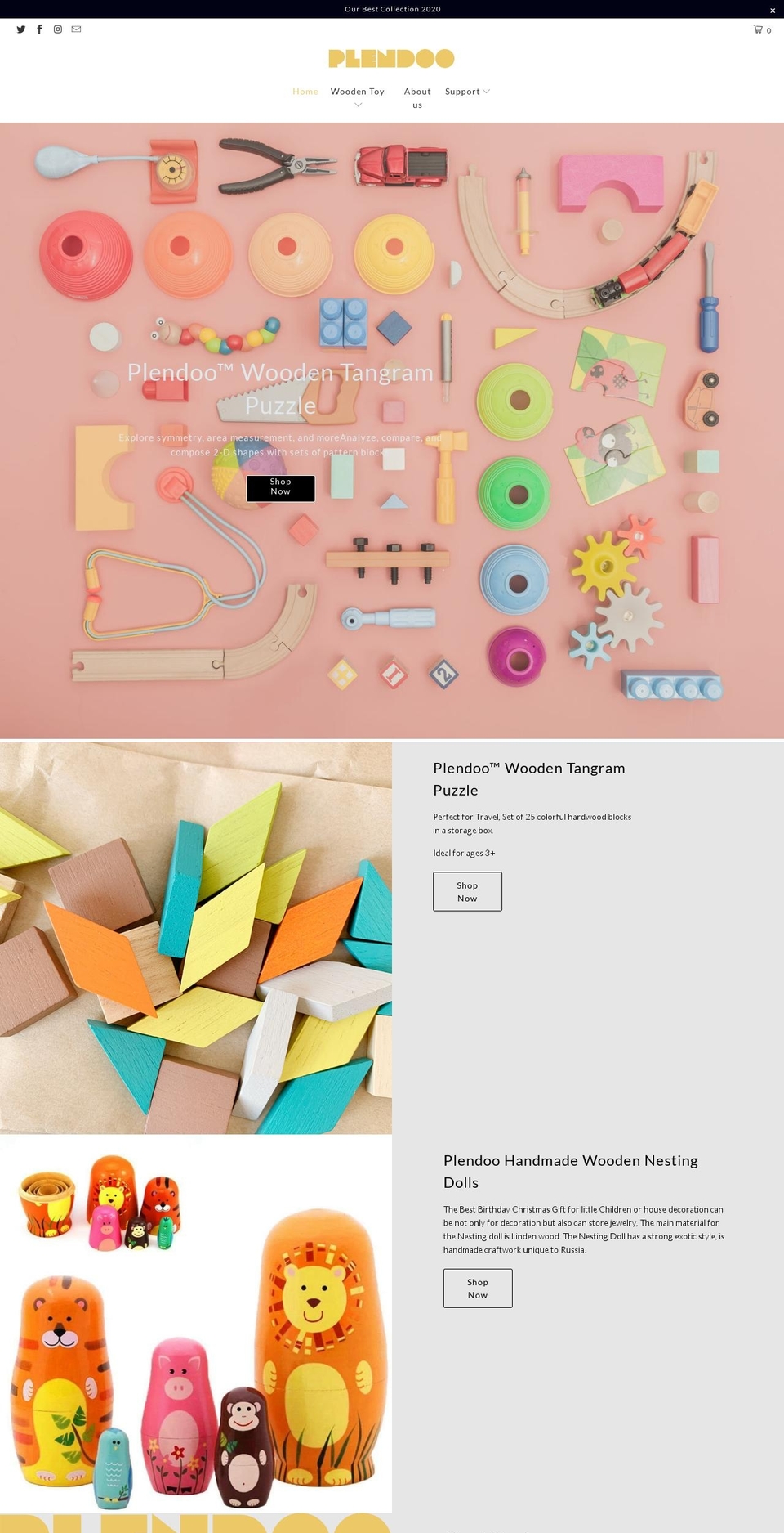 plendoo.com shopify website screenshot