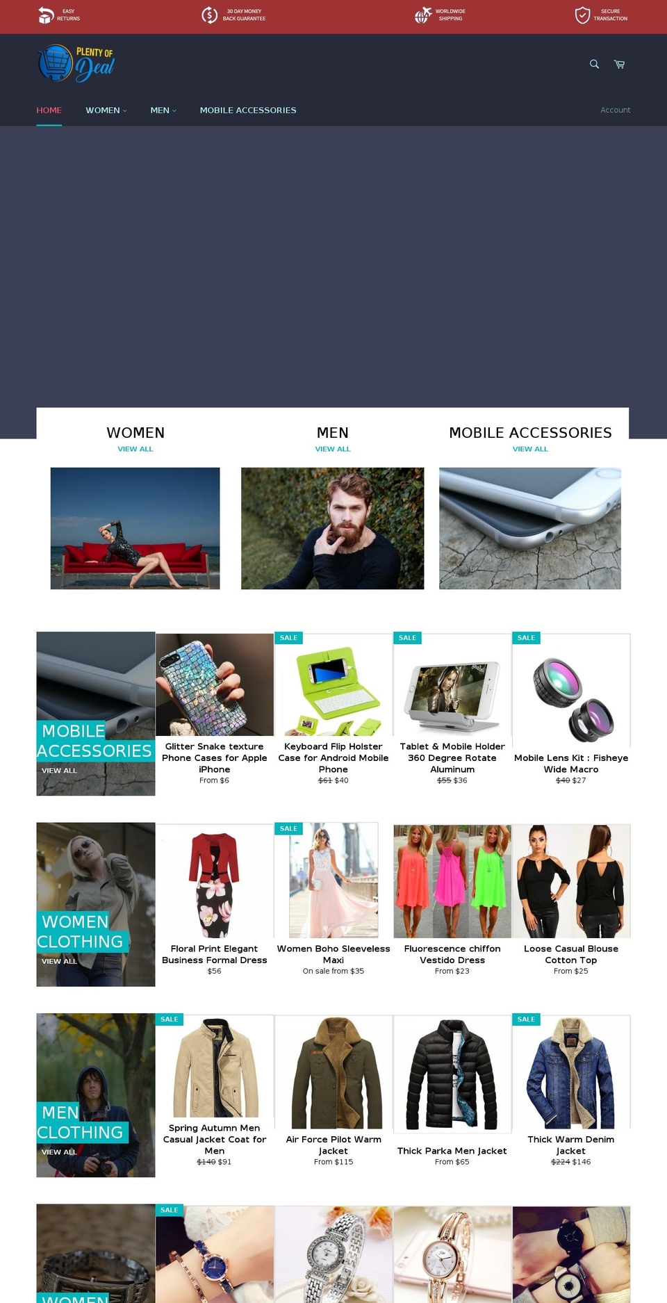 plentyofdeal.com — Shopify storefront screenshot