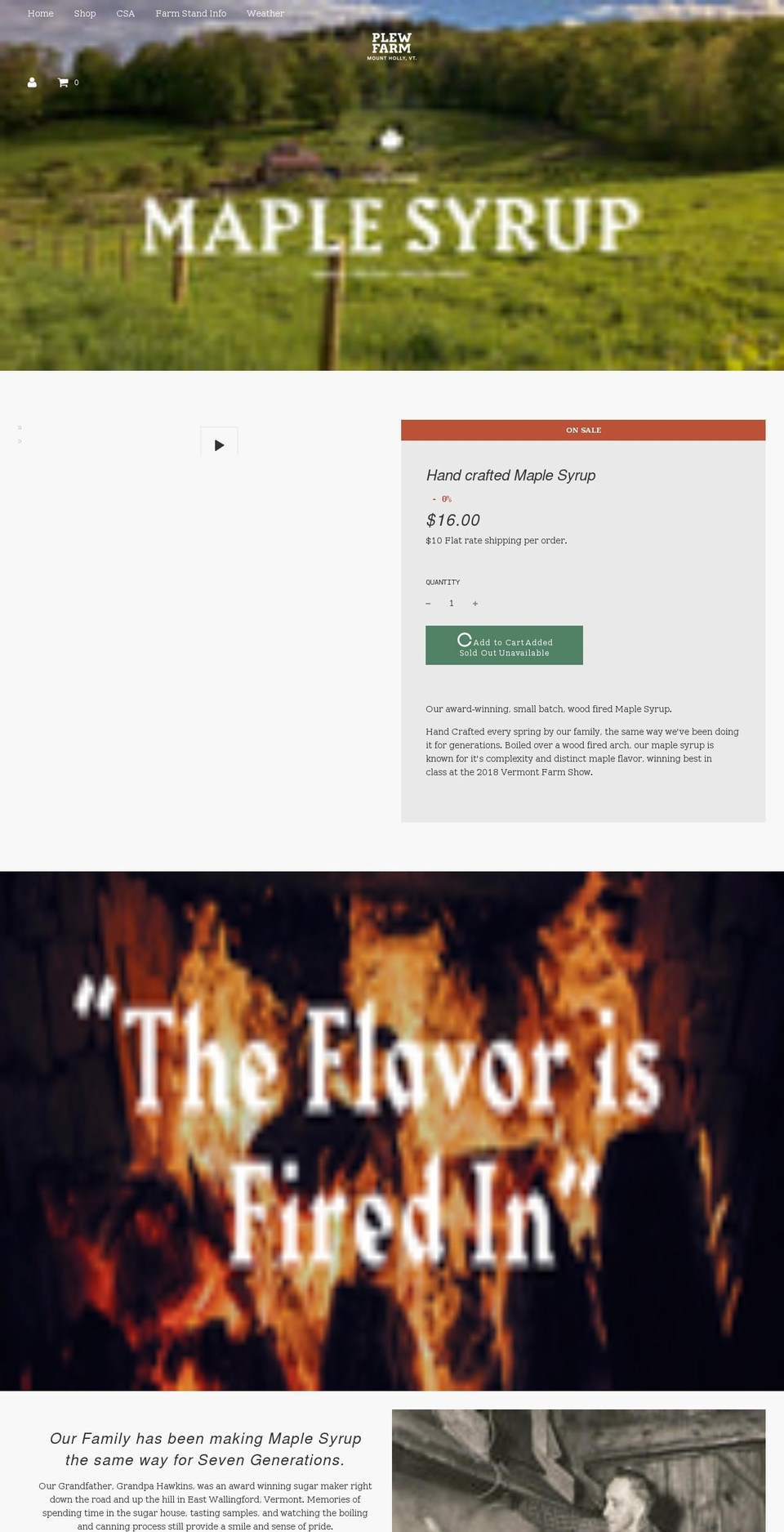 plewfarm.com shopify website screenshot