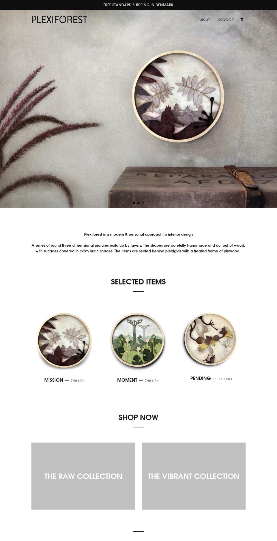 plexiforest.com — Shopify storefront screenshot