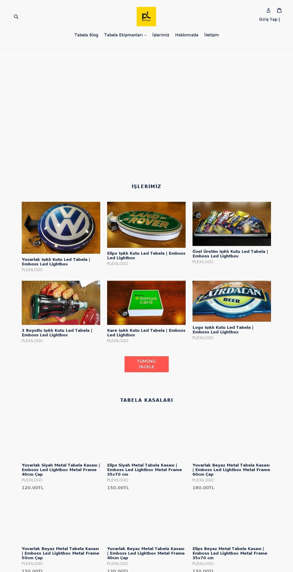 plexilogo.com — Shopify storefront screenshot