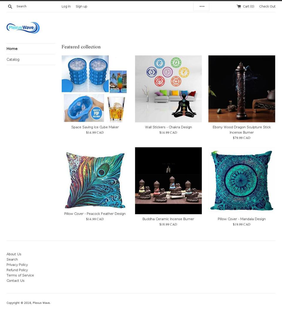 plexuswave.ca shopify website screenshot
