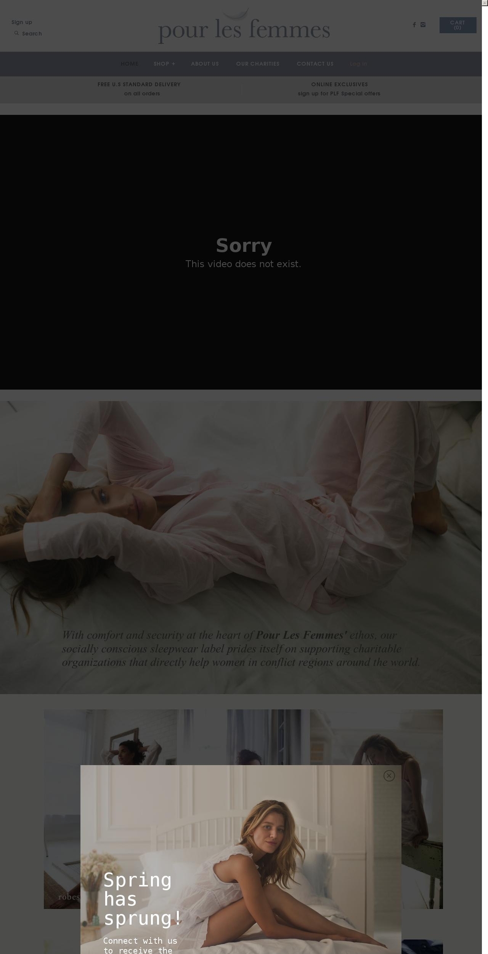 plfdreams.com shopify website screenshot