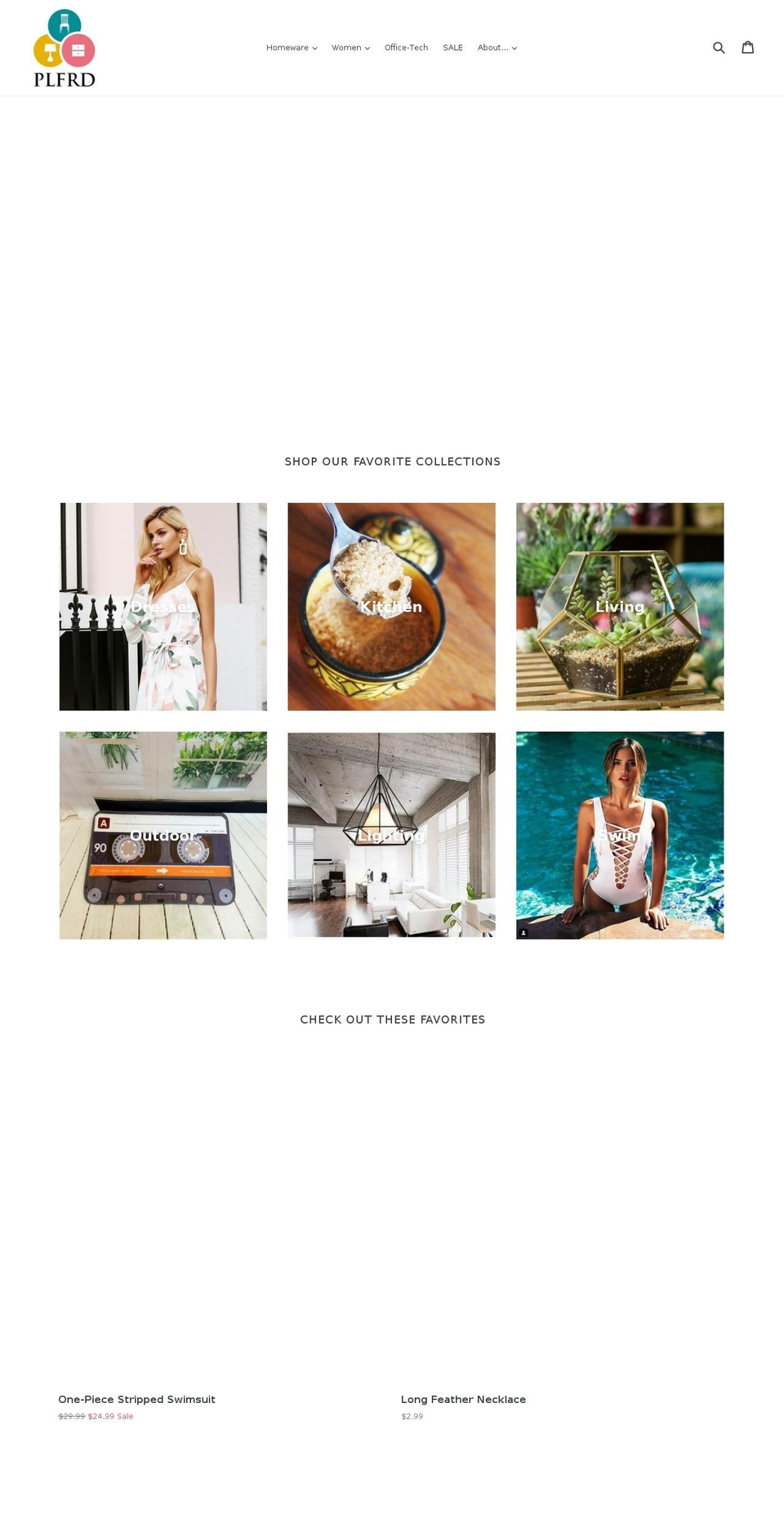 plfrd.com — Shopify storefront screenshot