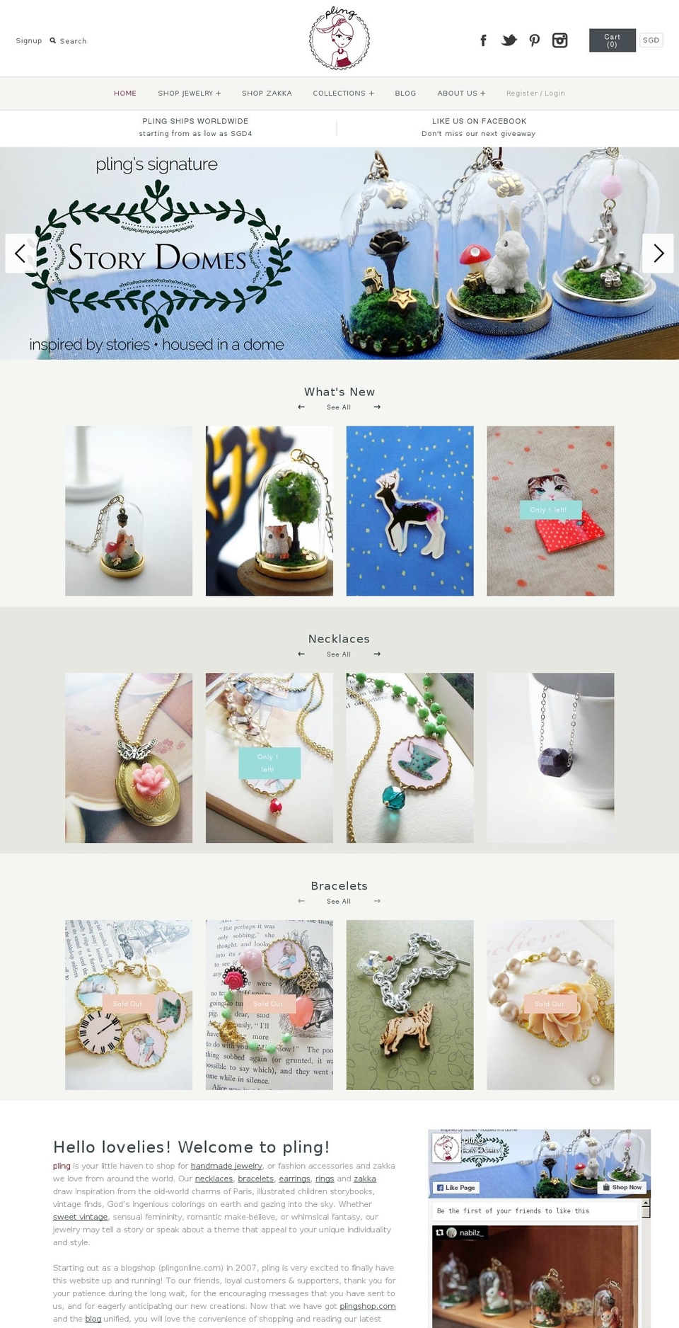 plingshop.com — Shopify storefront screenshot