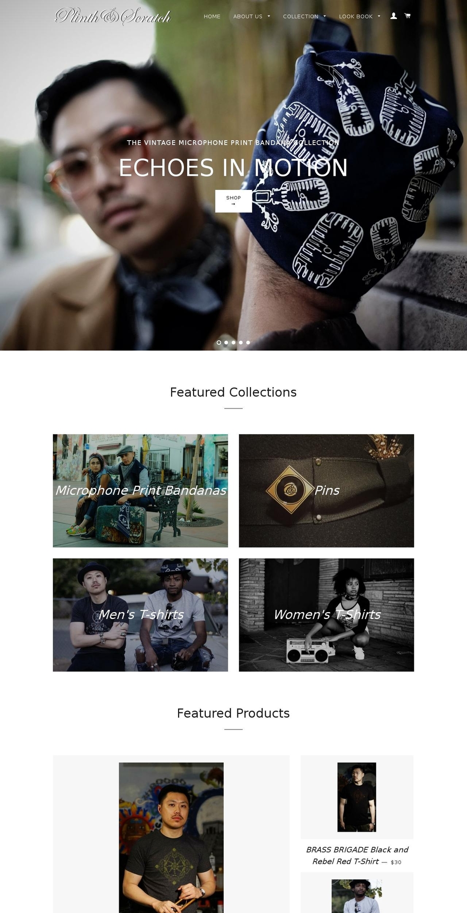 plinthandscratch.com — Shopify storefront screenshot