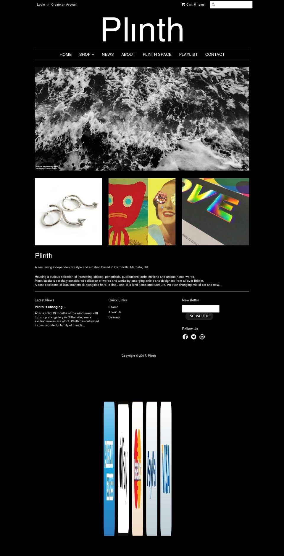 plinthspace.com shopify website screenshot