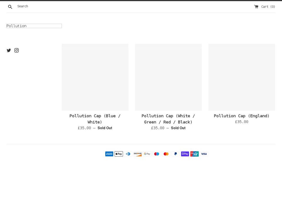 pllution.com shopify website screenshot