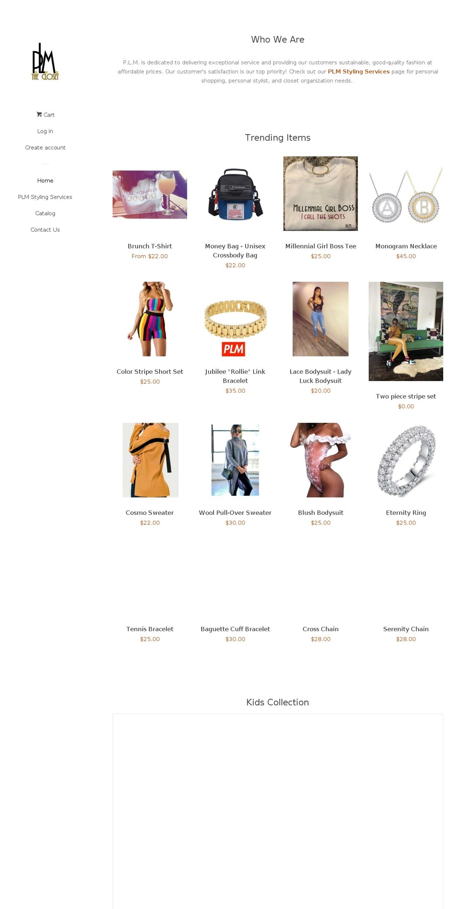 plm-thecloset.com — Shopify storefront screenshot