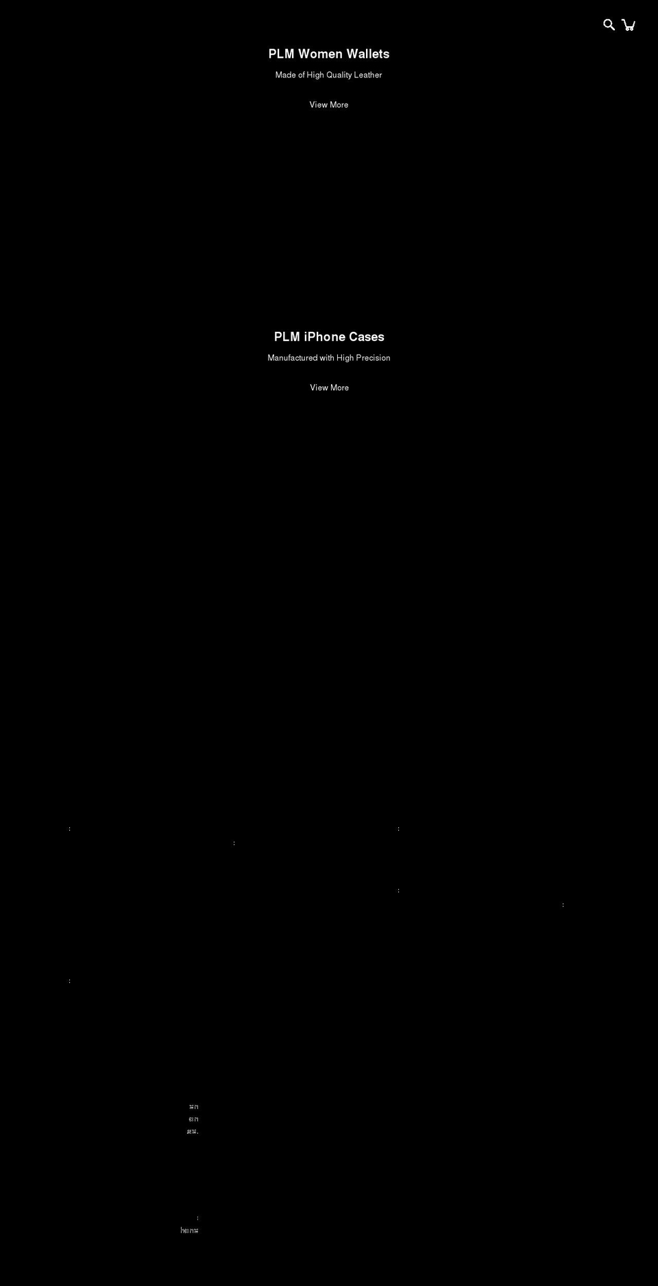 plmcase.co.uk shopify website screenshot