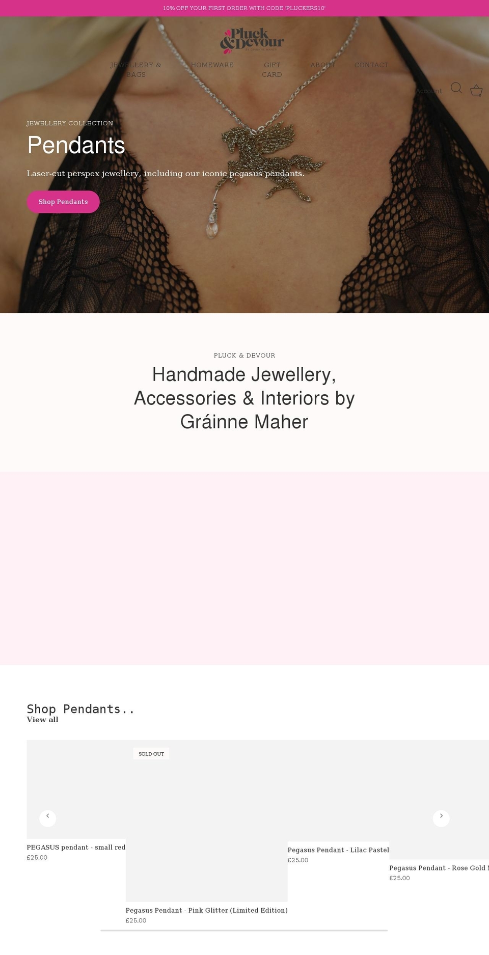 pluckanddevour.com shopify website screenshot