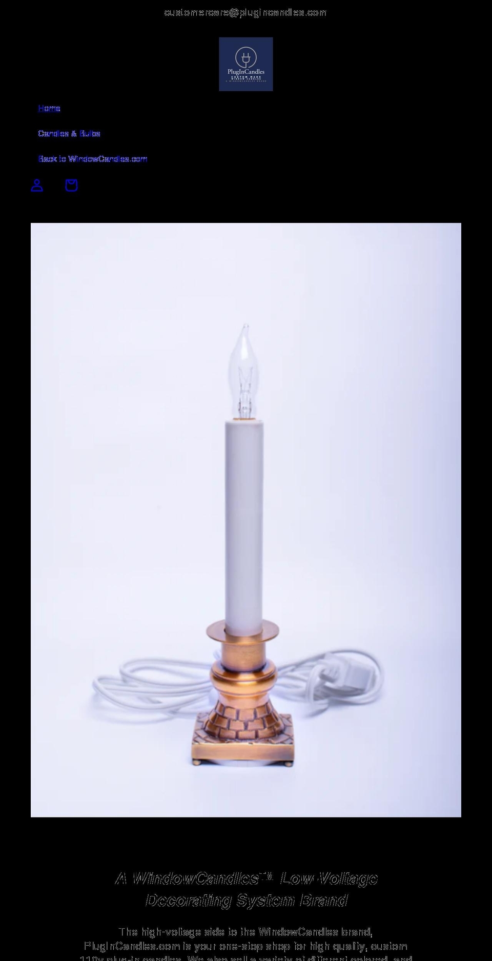 plugincandles.com shopify website screenshot