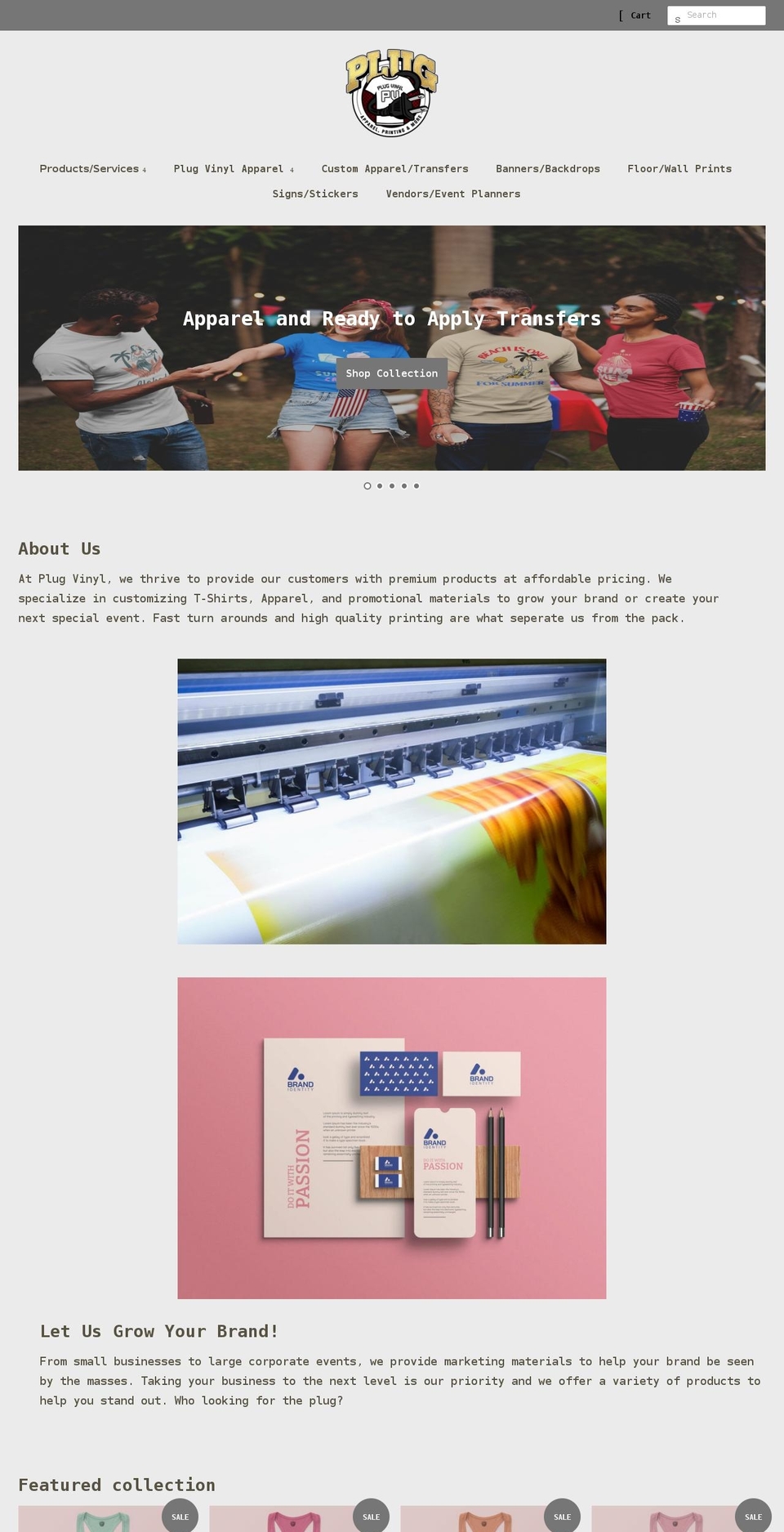 plugvinyl.net shopify website screenshot