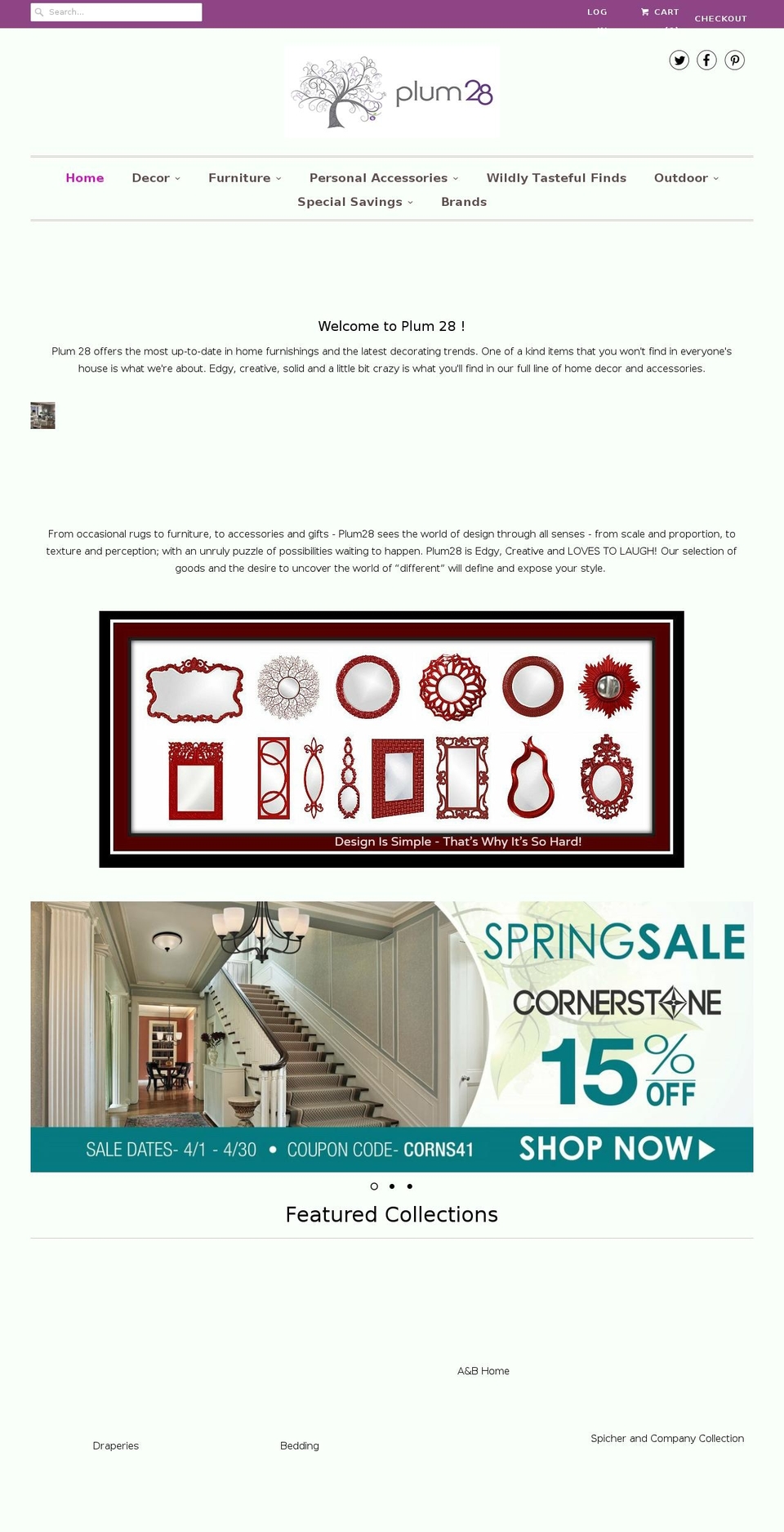 plum28.com shopify website screenshot