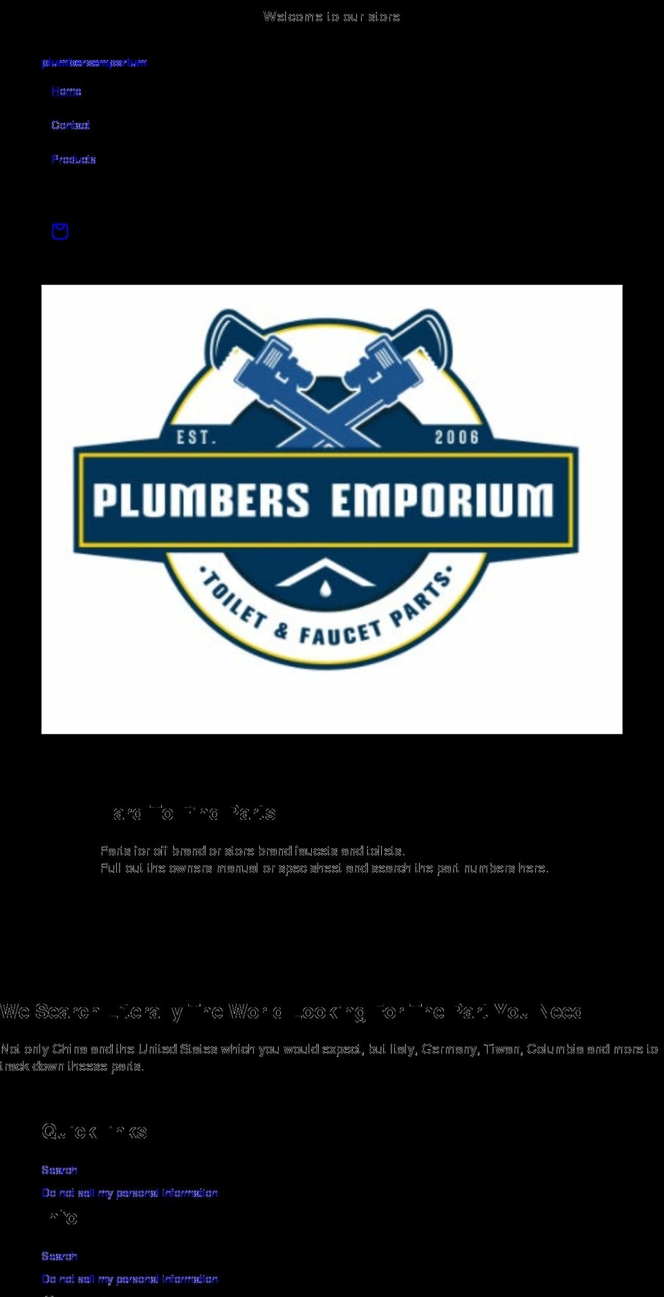 plumbersemporium.com shopify website screenshot