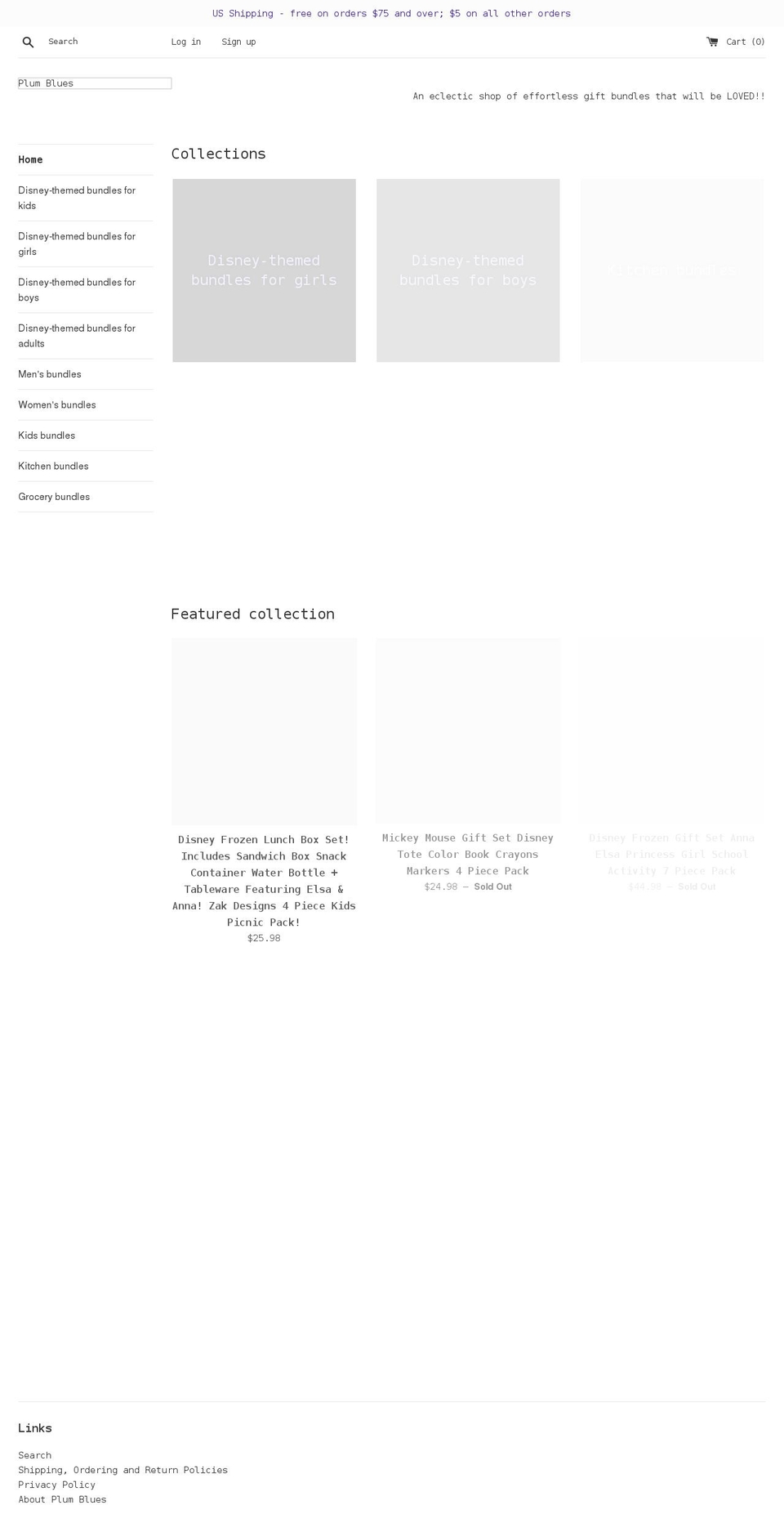 plumblues.com shopify website screenshot