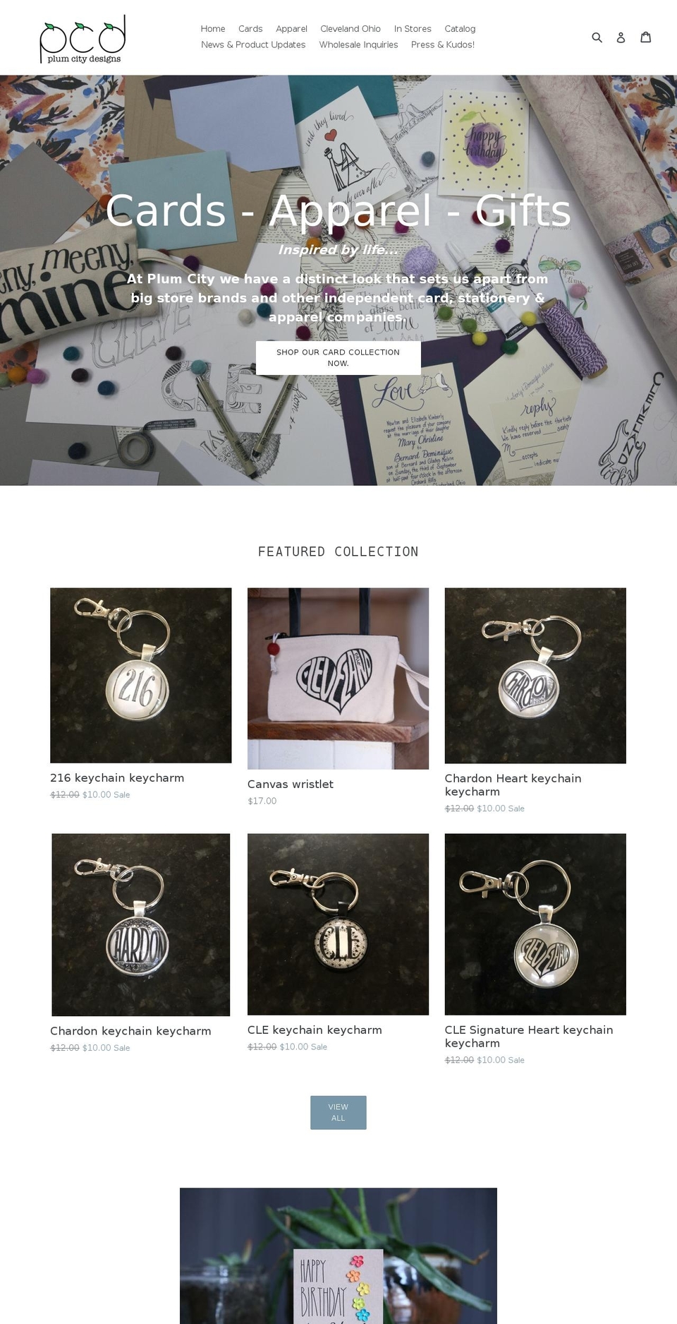 plumcitydesigns.com shopify website screenshot