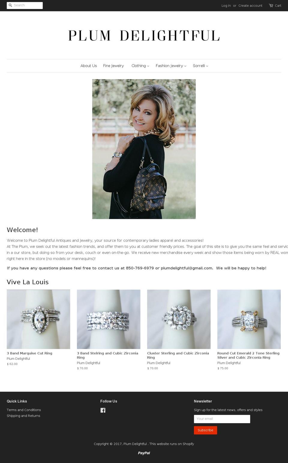 plumdelightful.com shopify website screenshot