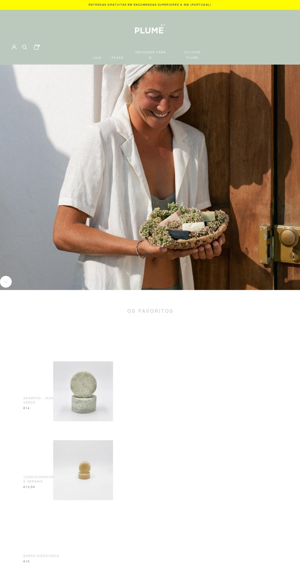 plumeorganic.com shopify website screenshot