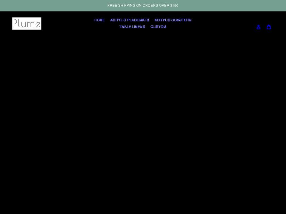 plumetable.com shopify website screenshot