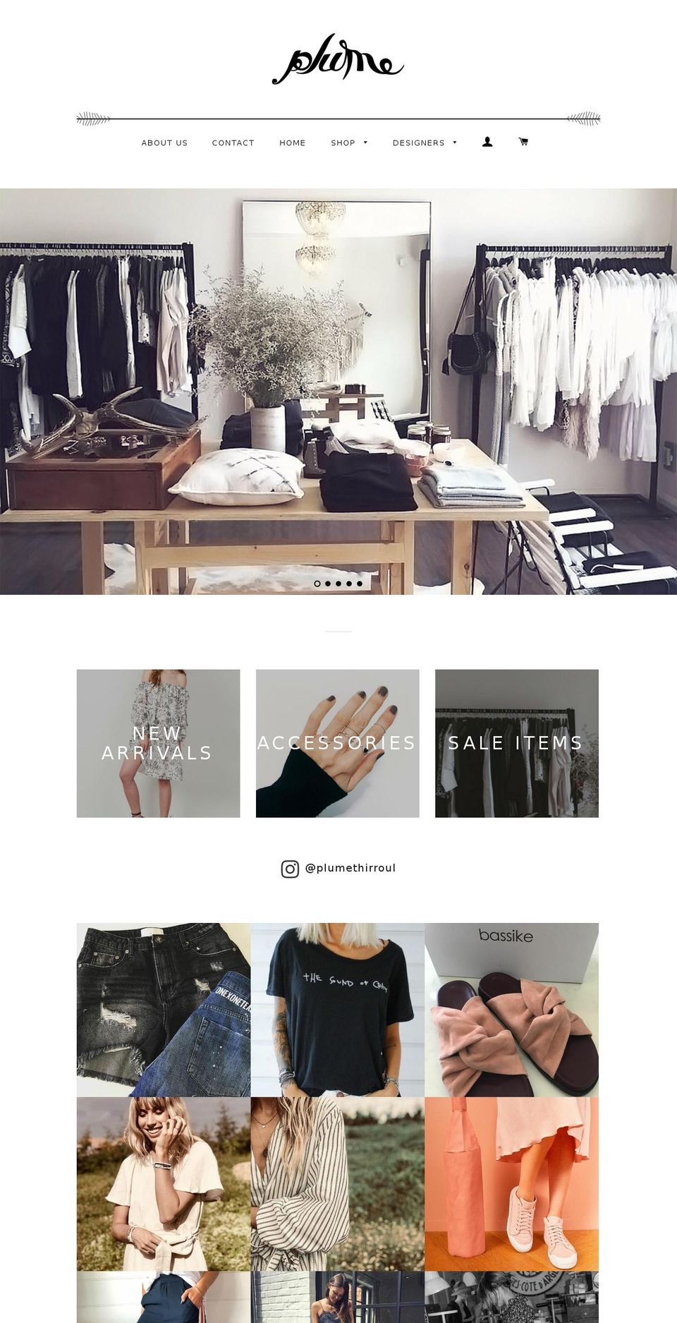 plumethirroul.com.au shopify website screenshot