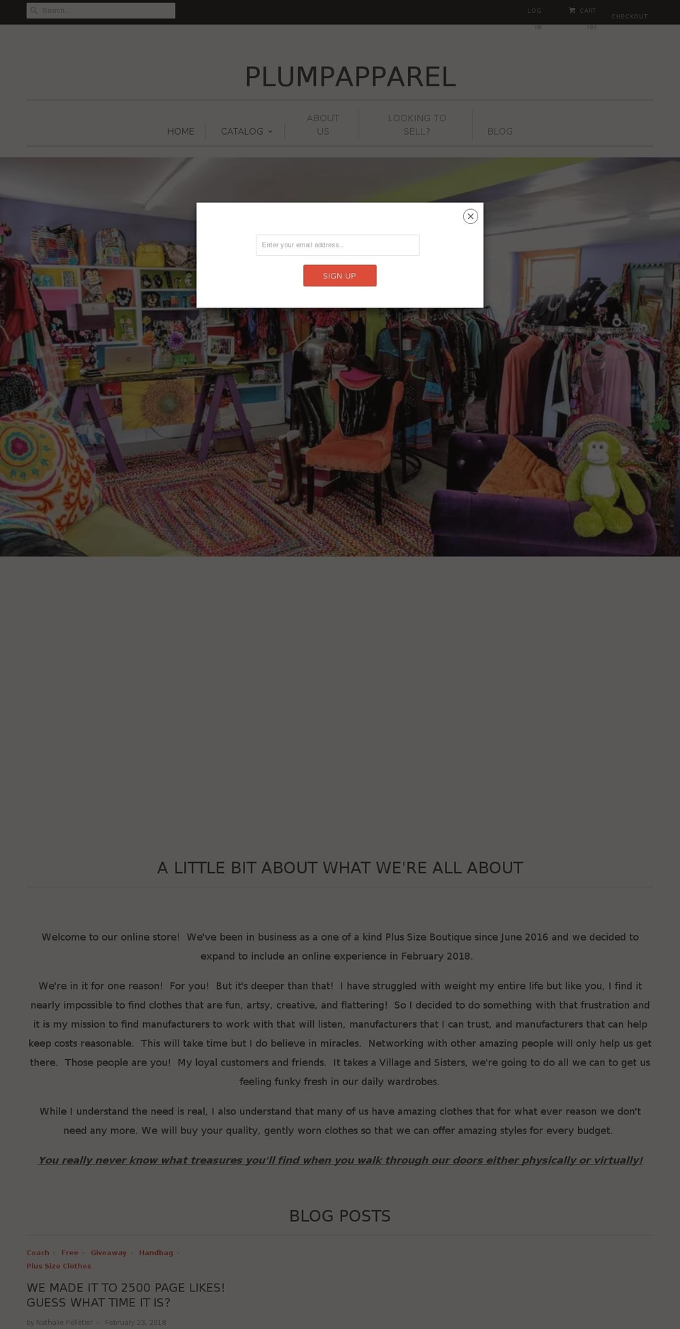 plumpapparel.com shopify website screenshot