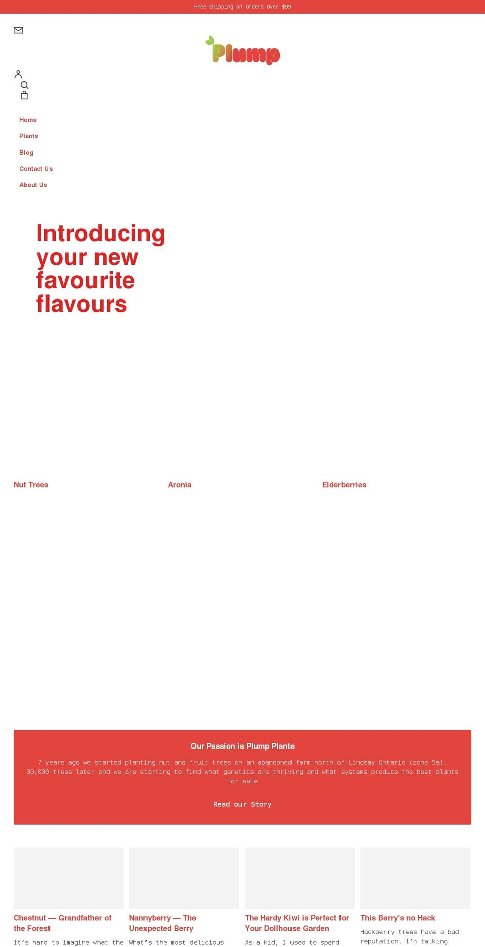 plumpfarms.com shopify website screenshot