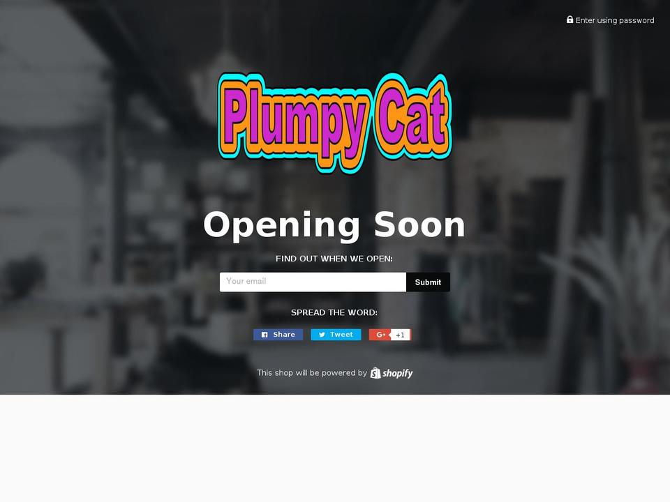 plumpycat.com shopify website screenshot