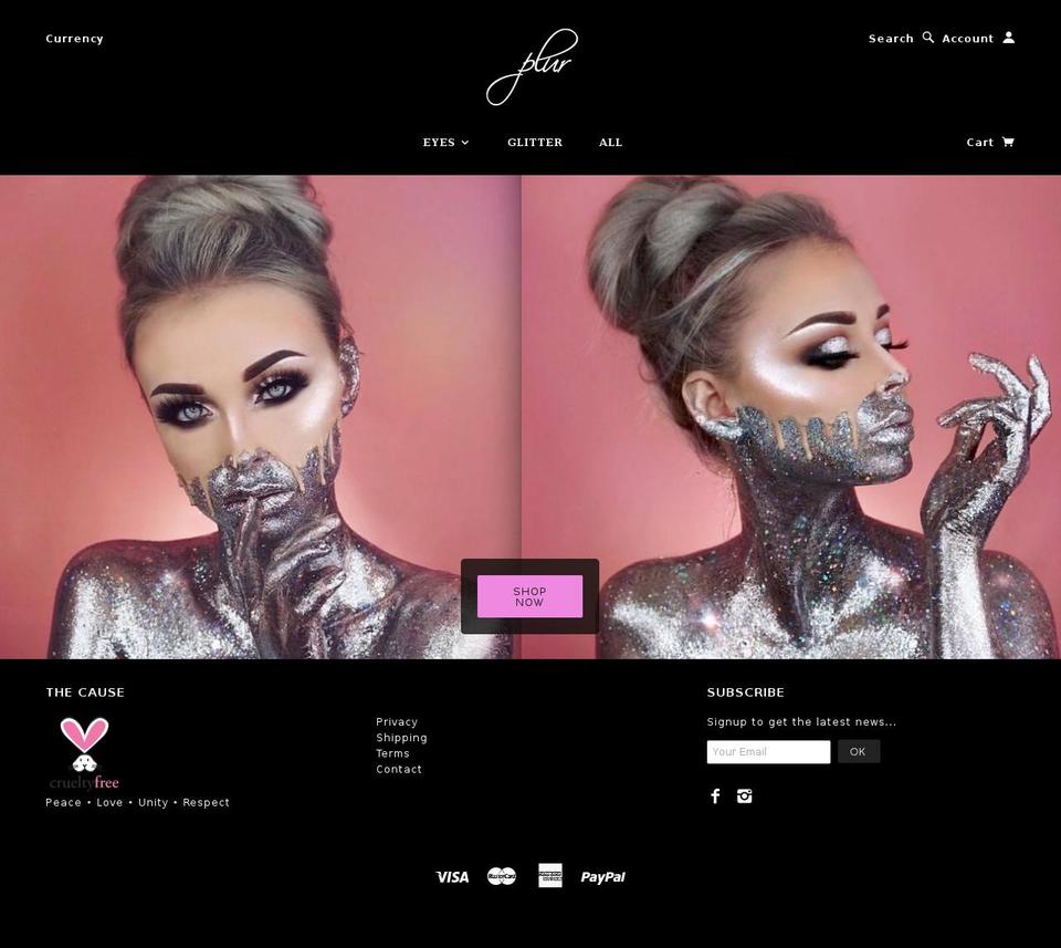 plurmakeup.com — Shopify storefront screenshot